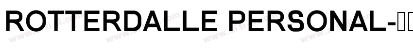 Rotterdalle Personal字体转换